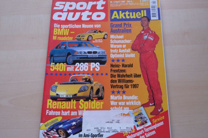 Deckblatt Sport Auto (04/1996)